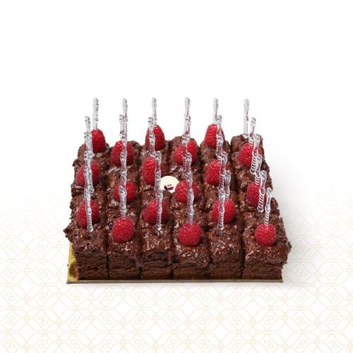 كيكة شوكولاته كرنشي 36 قطعة ميني