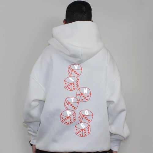 White oversize hoodie