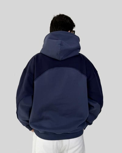 Navy Deep Blend Oversized Hoodie