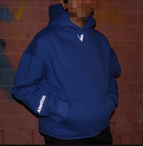 Blue Oversize Hoodie