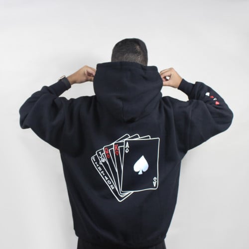 Black oversize hoodie