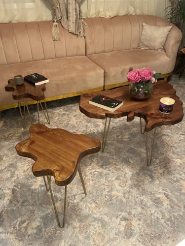 طقم طاولات وسط + 2 خدمة