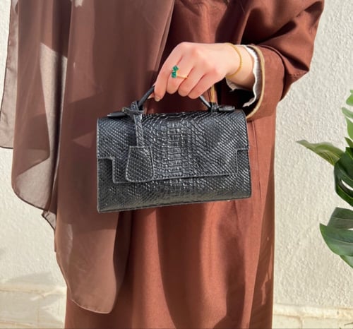 شنطة جلد - اسود