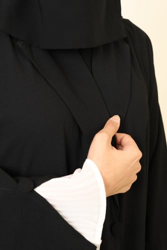 عباية رسمية - قماش كريب سعودي(02)