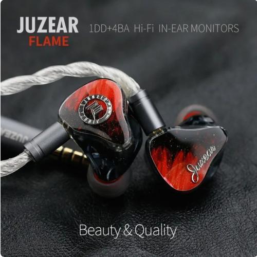 JUZEAR FLAME 1DD+4BA In Ear Earphone Monitor Headp...