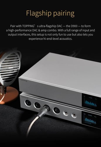 TOPPING A900 Ultra-Flagship Headphone Amplifier A...