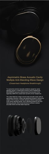 MOONDROP JOKER Headphone 50mm Dynamic Driver Full-...