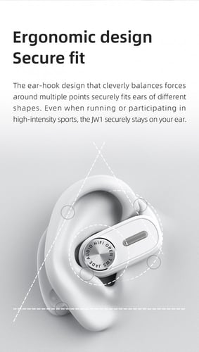 سماعة بلوتوث - FiiO JadeAudio JW1 Open TWS Bluetoo...