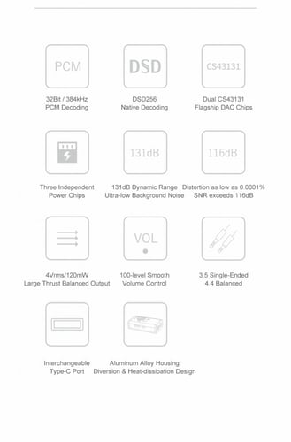 MOONDROP DAWN Pro Protable USB DAC Amplifier - دون...