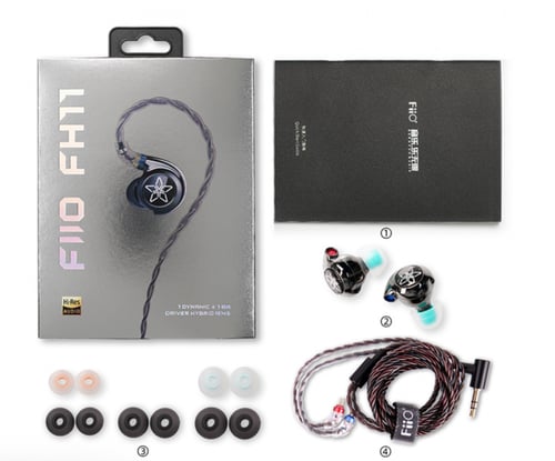FiiO FH11 1DD+1BA Hybrid Driver In-ear Earphone IE...