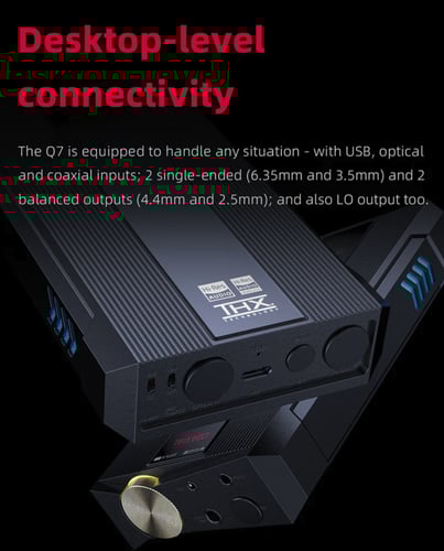 FiiO Q7 DSD512 MQA ES9038PRO Balanced Portable HiF...