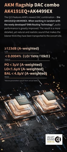 FiiO Q15 MQA Hi-Res Audio HIFI Headphone Amplifier...