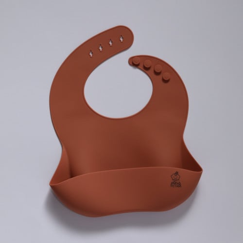 صدارة سيليكون بني Silicone Bib