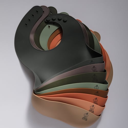 صدارة سيليكون روز غامق Silicone Bib