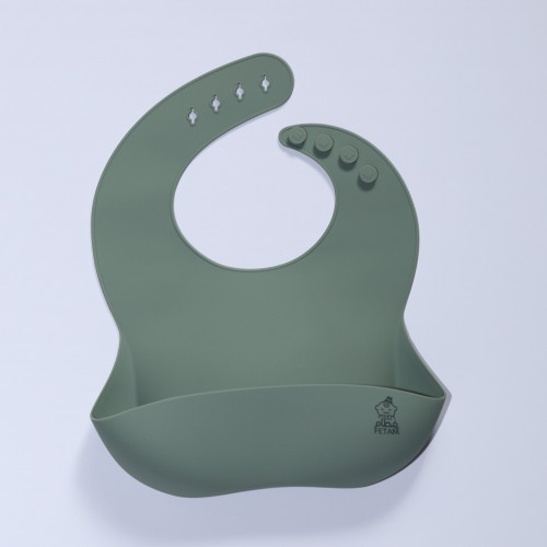 صدارة سيليكون أخضر فاتح Silicone Bib