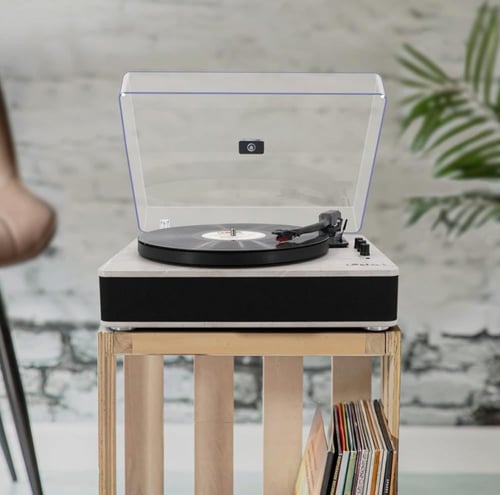 LP&No.1 Record Player with Stereo Speakers