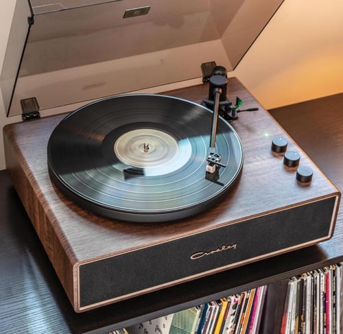 Crosley Record Player Turntable with Built-in Spea...