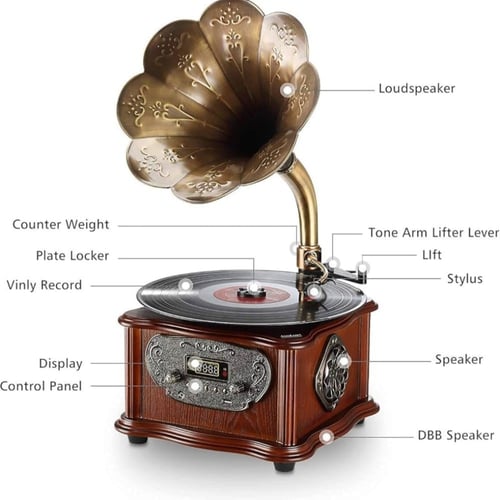 Vintage Phonograph Gramophone