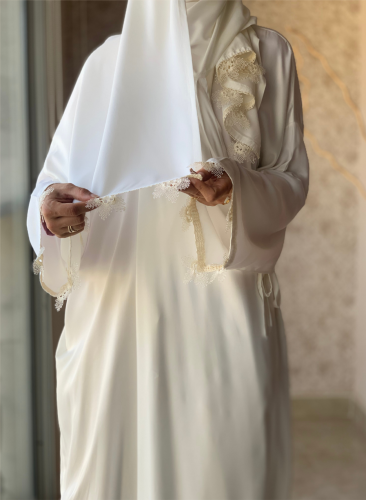 شرشف صلاة اويا لف ابيض ستان اويا اوف وايت من لاجور