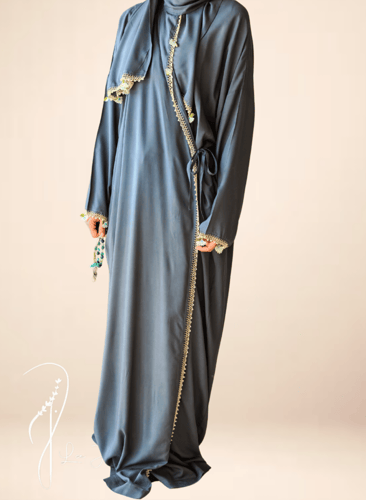 شرشف صلاة لف تركواز اويا و الورد الاصف المميز