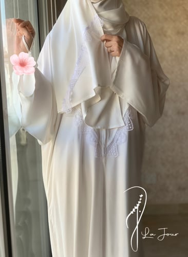 شرشف صلاة سستة اويا أبيض