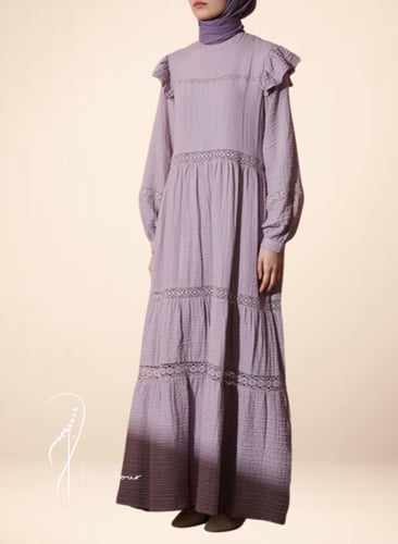 فستان كتان لفندر