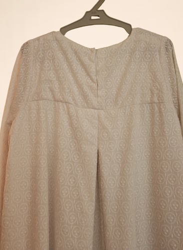 ثوب حج وعمرة أبيض قطن مطرز