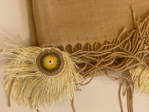 طرحة بكروشيه طاووس اويا تركي