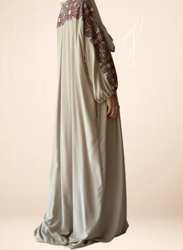 شرشف صلاة باتيك لف طرحة منفصلة بيج