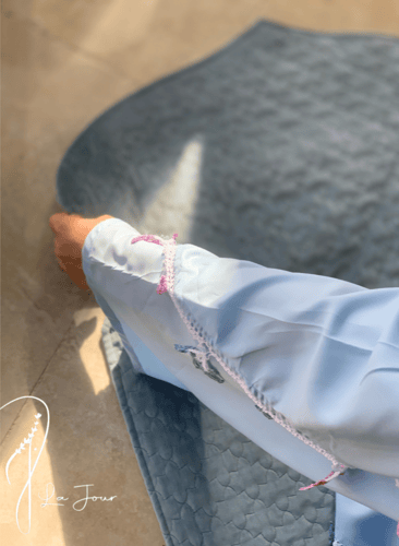 شرشف صلاة لف ازرق سماوي كروشيه حلزون يدوي طرحة مثب...