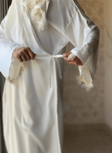 شرشف صلاة اويا لف ابيض ستان اويا اوف وايت من لاجور