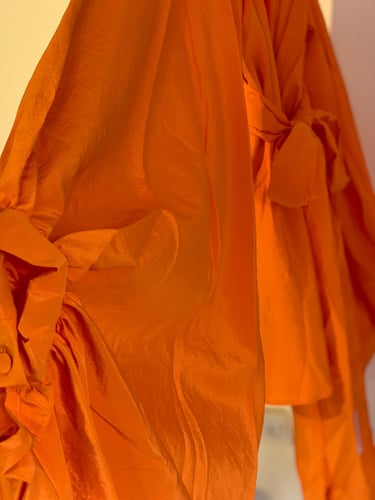 بلوزة كيمونو برتقالي قطن راقي