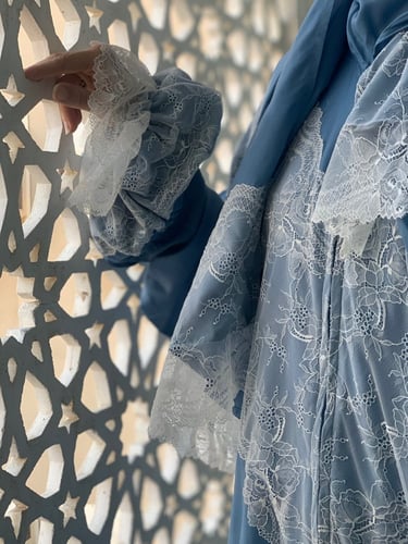 شرشف صلاة سستة رايون دانتيل عدة ألوان (حبة واحدة)