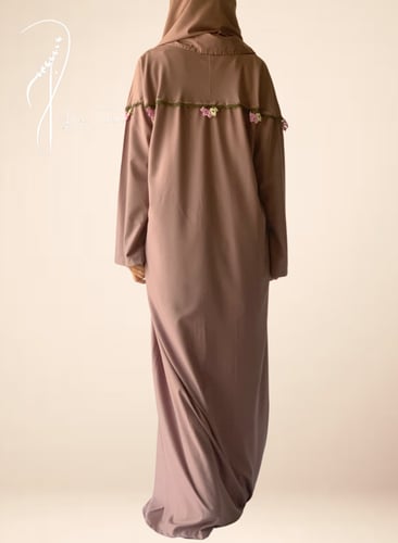 شرشف صلاة سحاب فوشي و فيروزي مزين بالكروشي يدوي و...