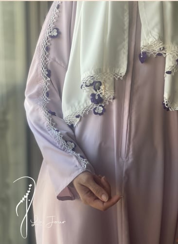 ثوب صلاة سحاب موف كروشيه يدوي