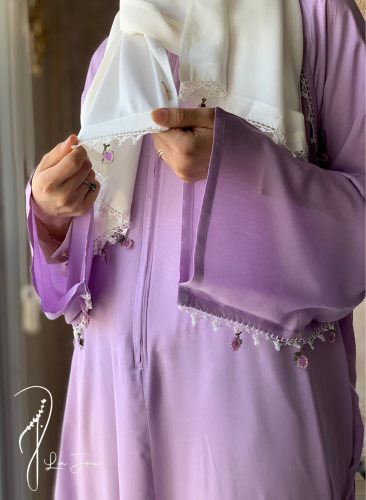 شرشف صلاة سحاب موف كروشيه يدوي