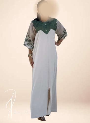 ثوب كم بيج برسم باتيك