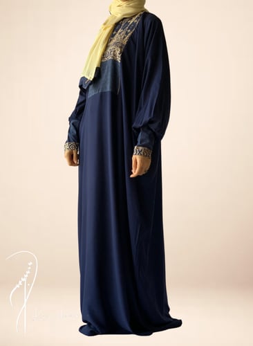 2235030 شرشف صلاة باتيك ازرق غامق سستة