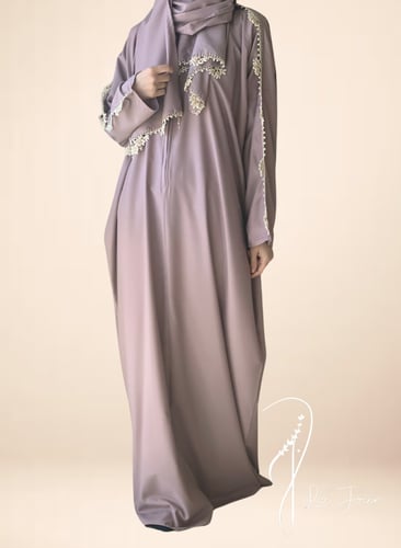 شرشف صلاة سحاب بني على موف كروشيه يدوي بيج