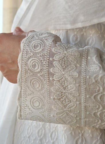 ثوب حج وعمرة أبيض قطن بطرف