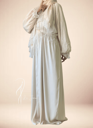 شرشف صلاة سستة دانتيل بيج