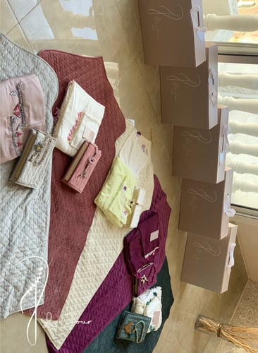 مجموعة 5أطقم شراشف لف كروشيه قطن