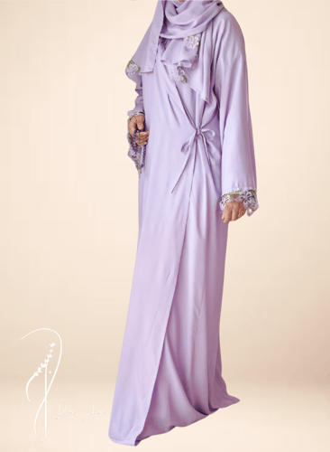 شرشف صلاة لف بنفسجي موف مزين بالاويا الفخم من لاجو...