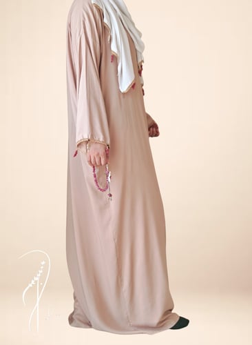 شرشف صلاة لف بيج غامق قطن بالكروشيه عناقيد عنب يدو...