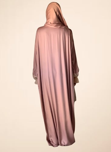 شرشف صلاة دانتيل سحاب دستي بينك على بني