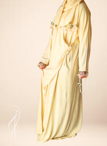 شرشف صلاة لف أزرق فيروزي مزين اويا يدوي أخضر وفيرو...