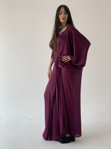 جلابية تلبس باكثر من طريقة طوبي حرير