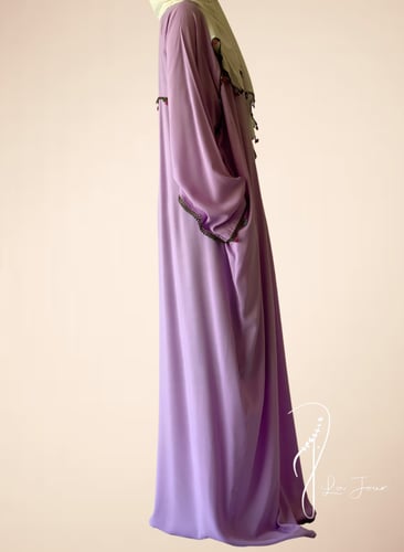 شرشف صلاة بنفسجي باستيل سستة كروشيه يدوي