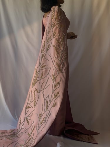 فستان دستي روز كاب مطرز