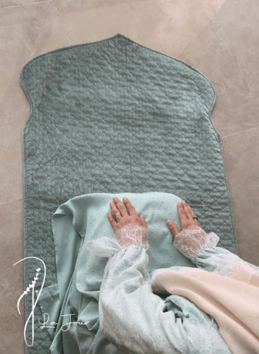 شرشف مرد لف تفني منقط باستيل دانتيل طرحة بيج منفصل...